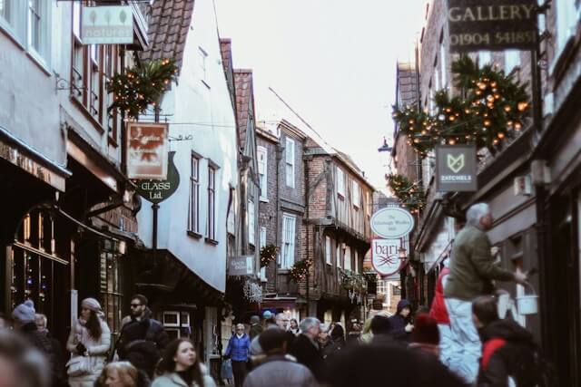 A winding street in York